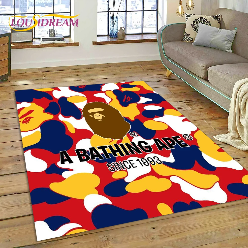 Commercial Printing For Sale - Ковер с 3D-печатью B-BAPE для спальни,