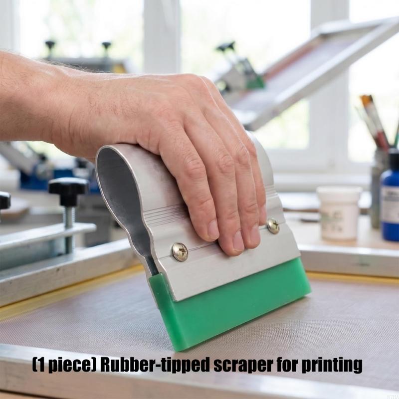 Screen Printing Squeegee - Резиновая ракель для печати с алюминиевой