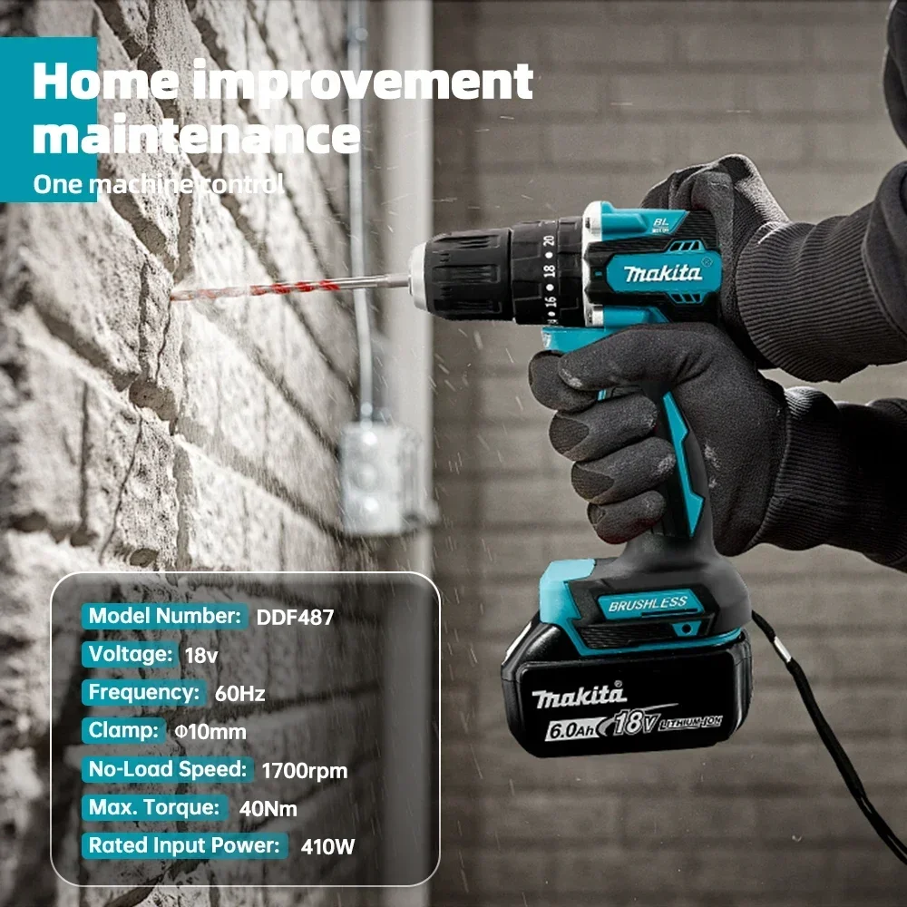Бесщеточная электрическая отве – обзор и цена Makita Drill Ddf484